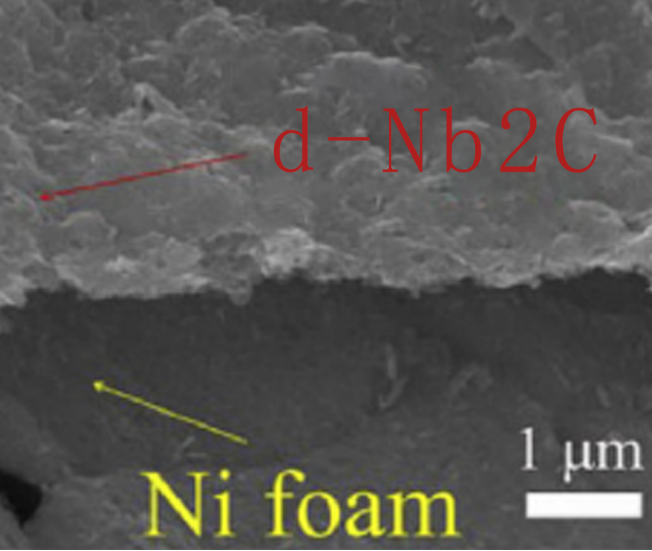 泡沫鎳負載單層Nb2C-Mxene